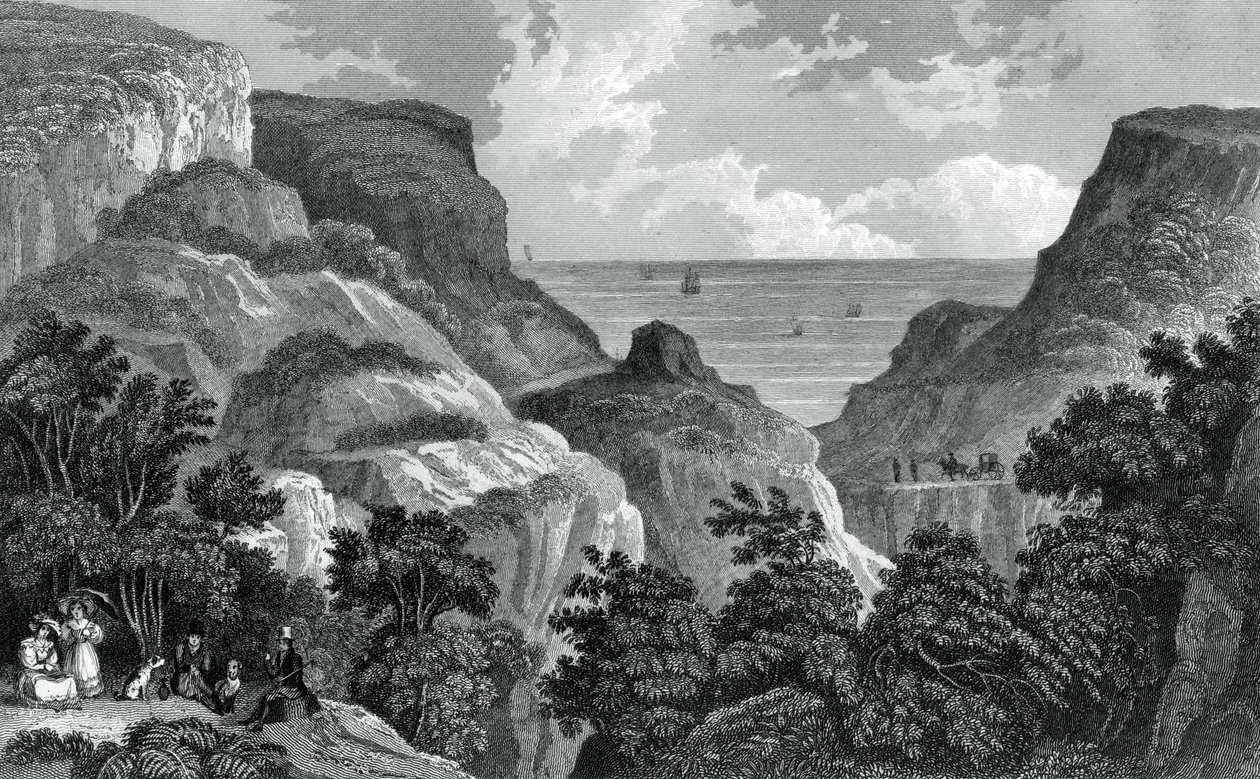 Danes Dyke, c1800-tallet. av J. Rogers