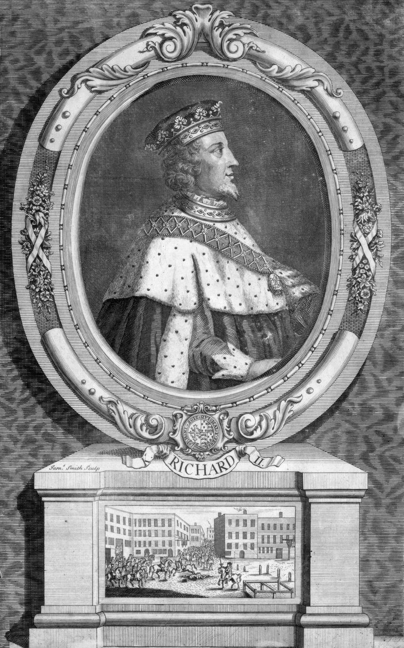 Richard II, konge av England. av J. Smith
