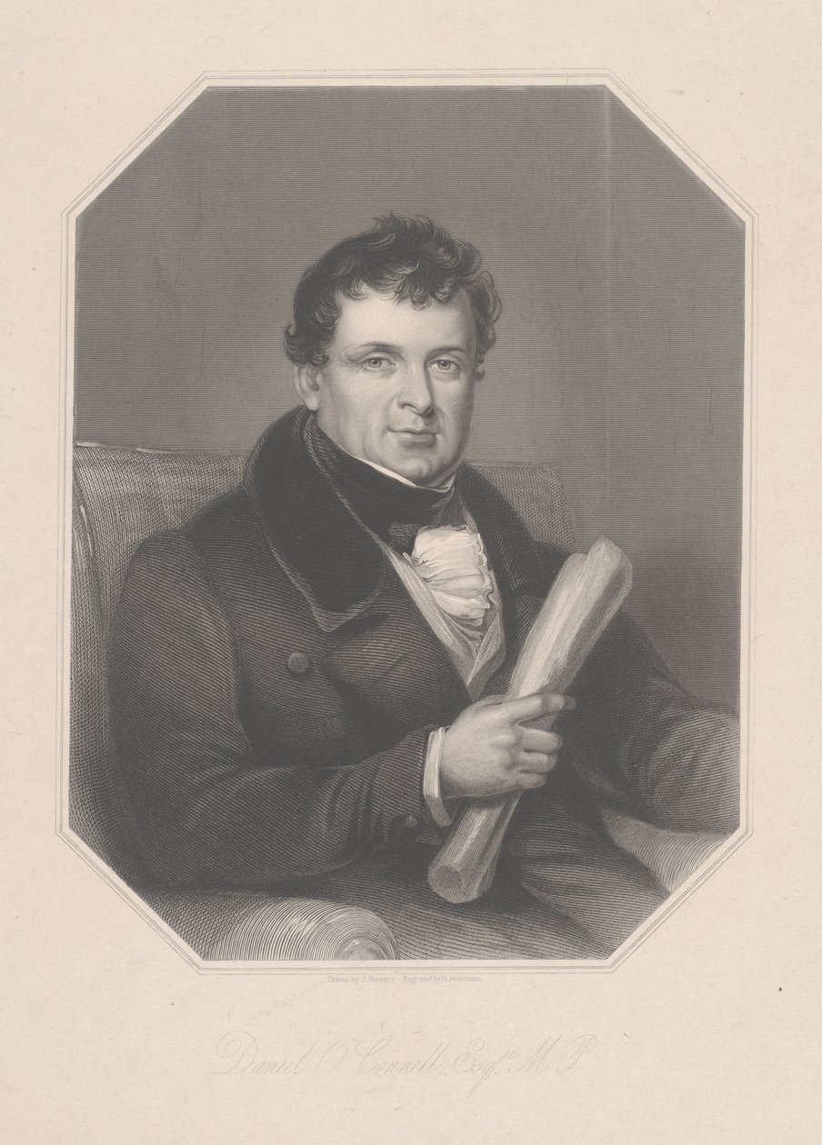 Daniel O'Connell, gravert av H. Robinson av J. Stewart