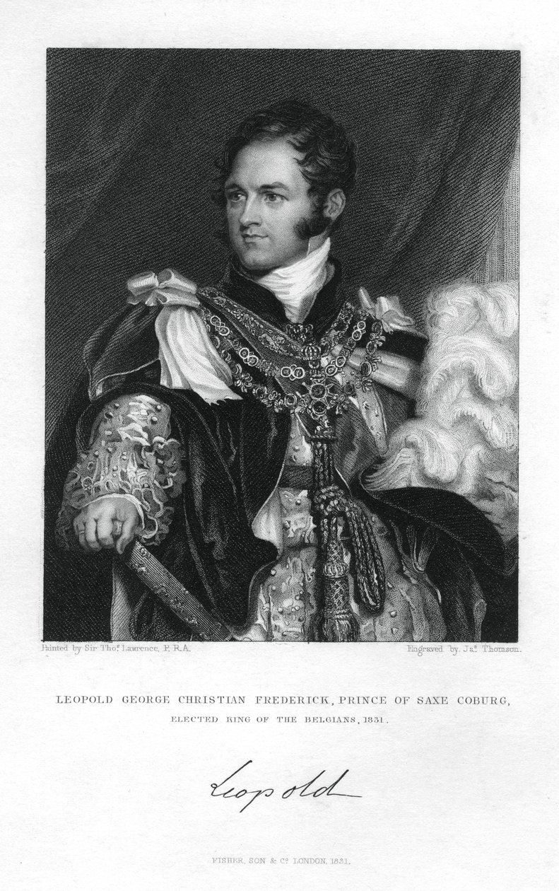 Prins Leopold av Saxe-Coburg-Saalfeld, 1831. av J. Thomson