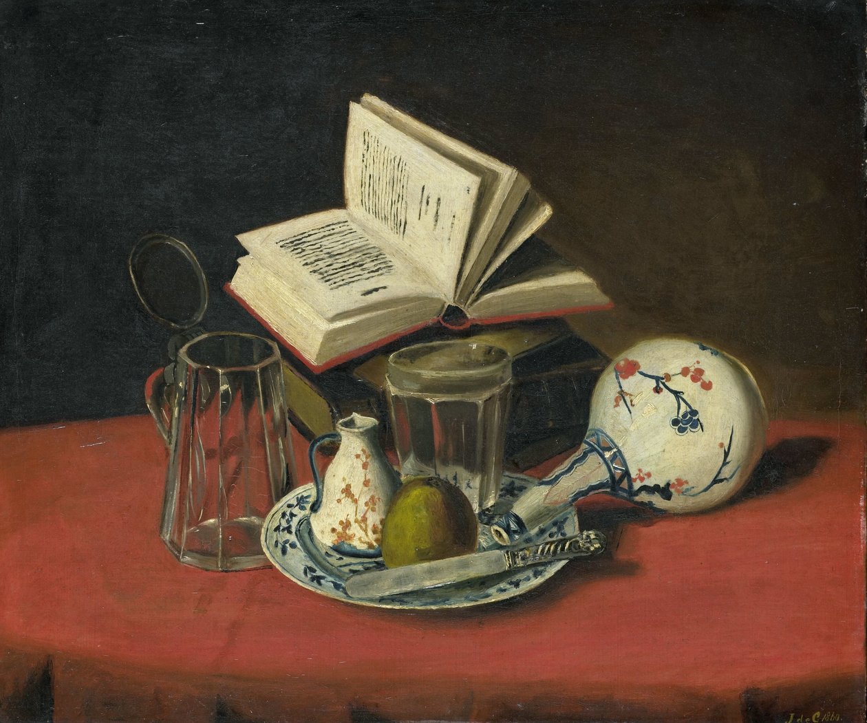 Stilleben av J. de Clercq (schilder)