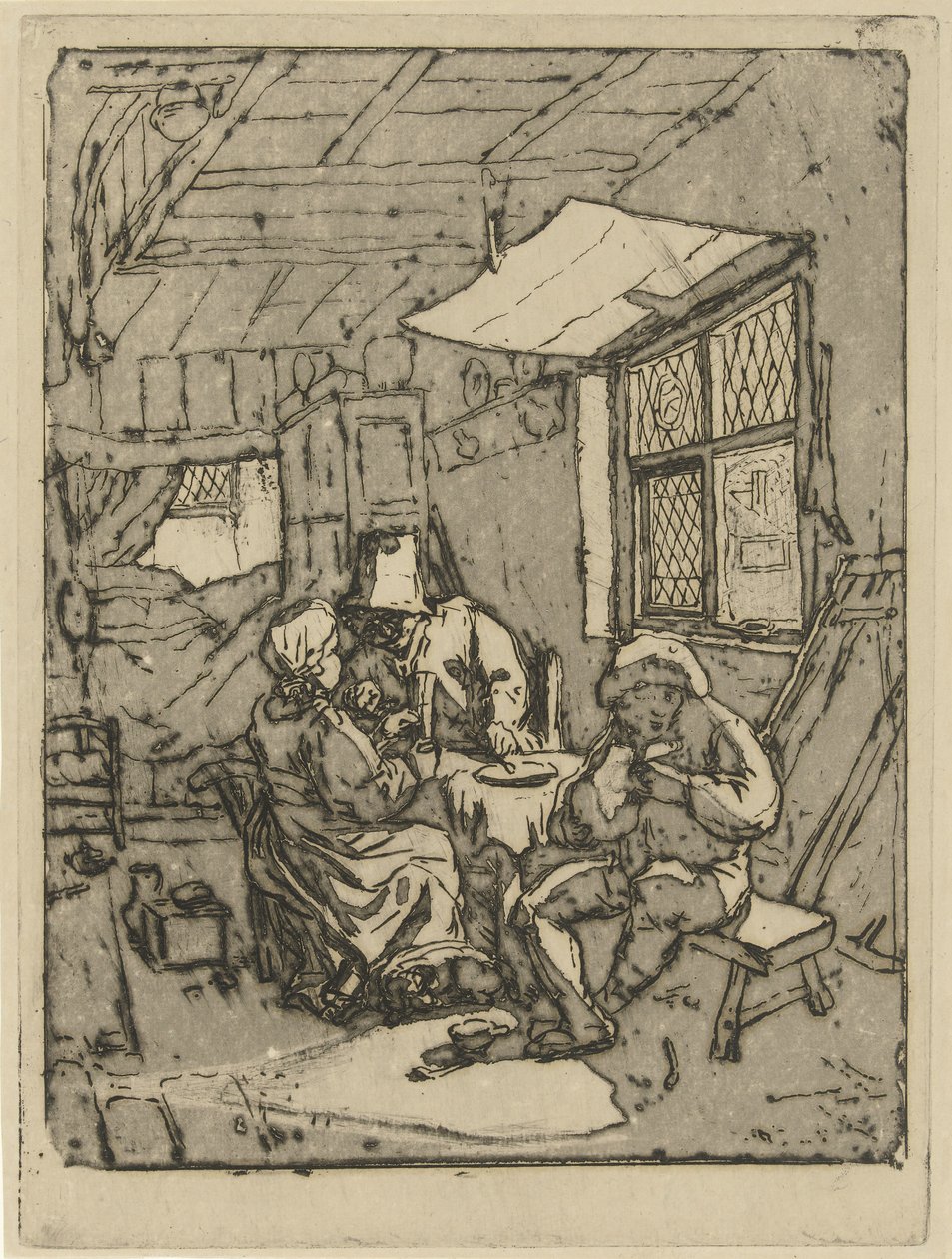 Farmhouse interiør (andre versjon) av Jabes Heenck