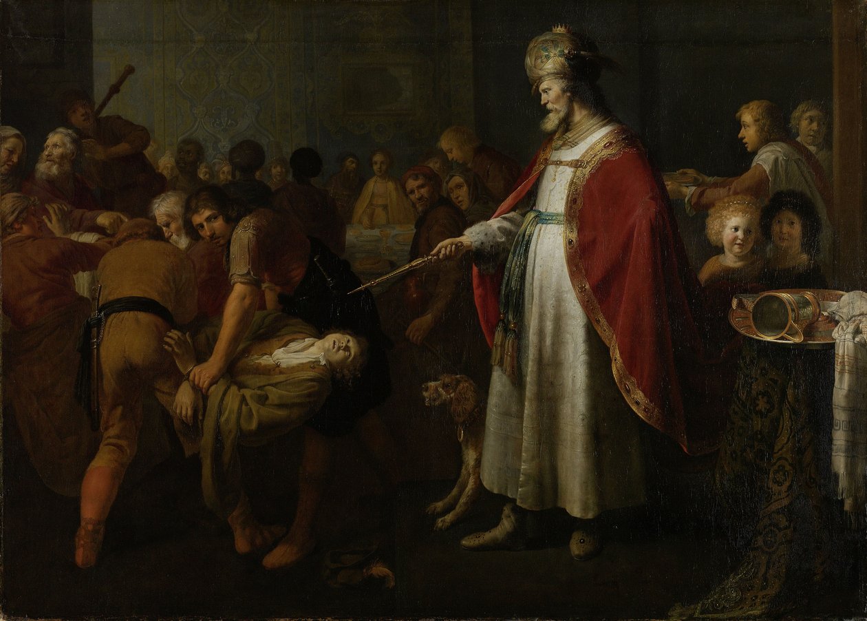 Lignelsen om den uverdige bryllupsgjesten, 1630-51 av Jacob Adriaensz Backer