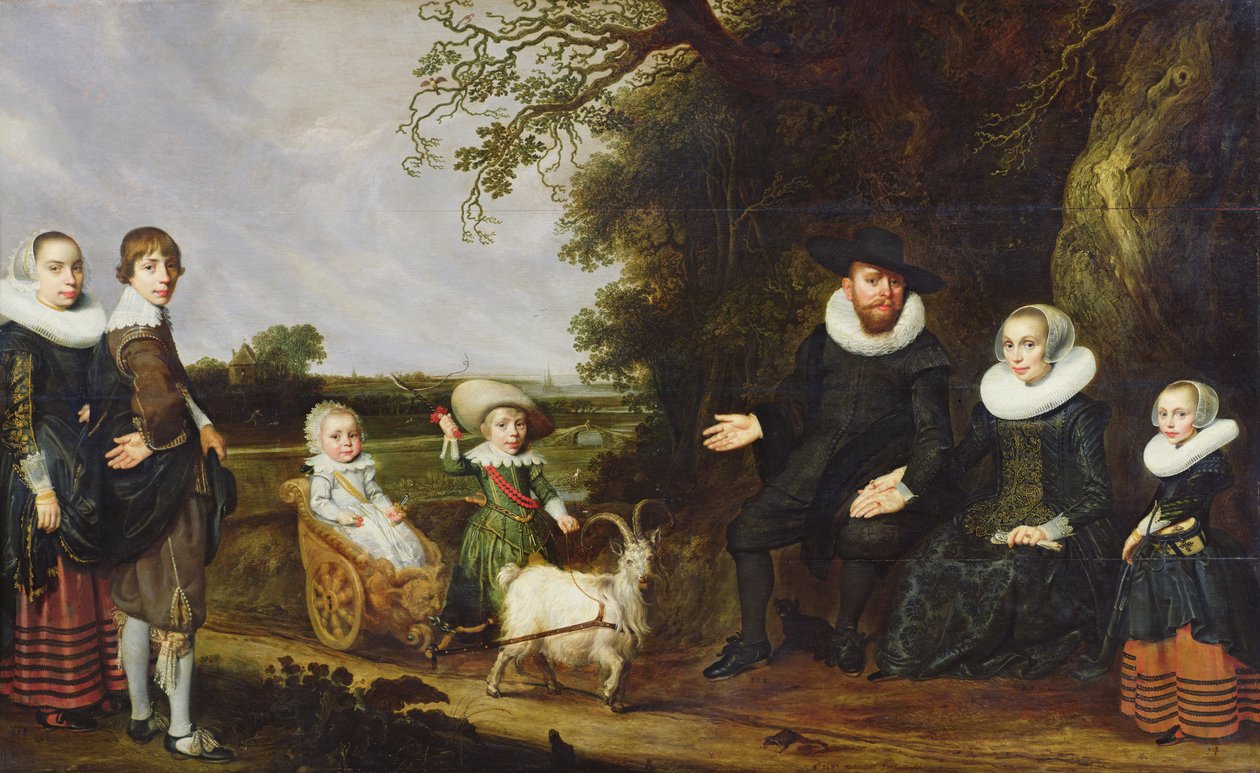 Portrett av kunstnerens familie av Jacob Gerritsz Cuyp