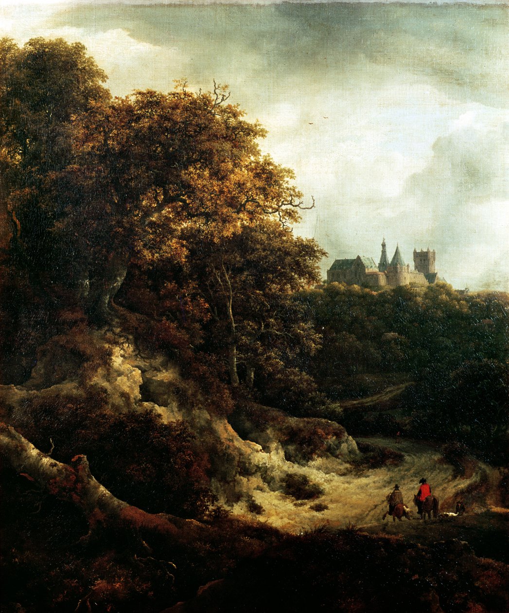 Slottet på Bentheim, 1651 av Jacob van Ruisdael