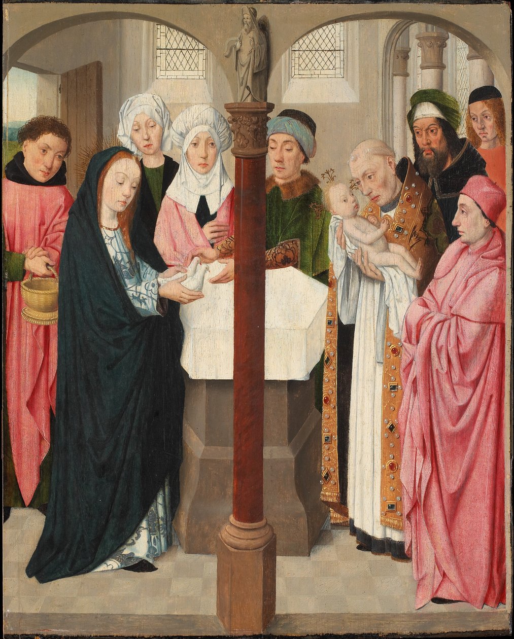Presentasjonen i tempelet, ca. 1490-1500 (olje og tempera på panel) av Jacob Jansz.