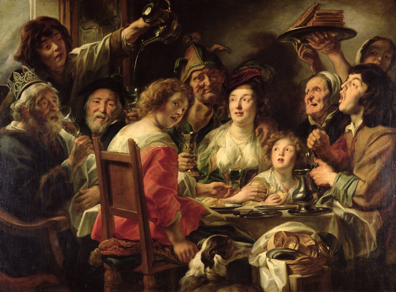 Kongen drikker av Jacob Jordaens