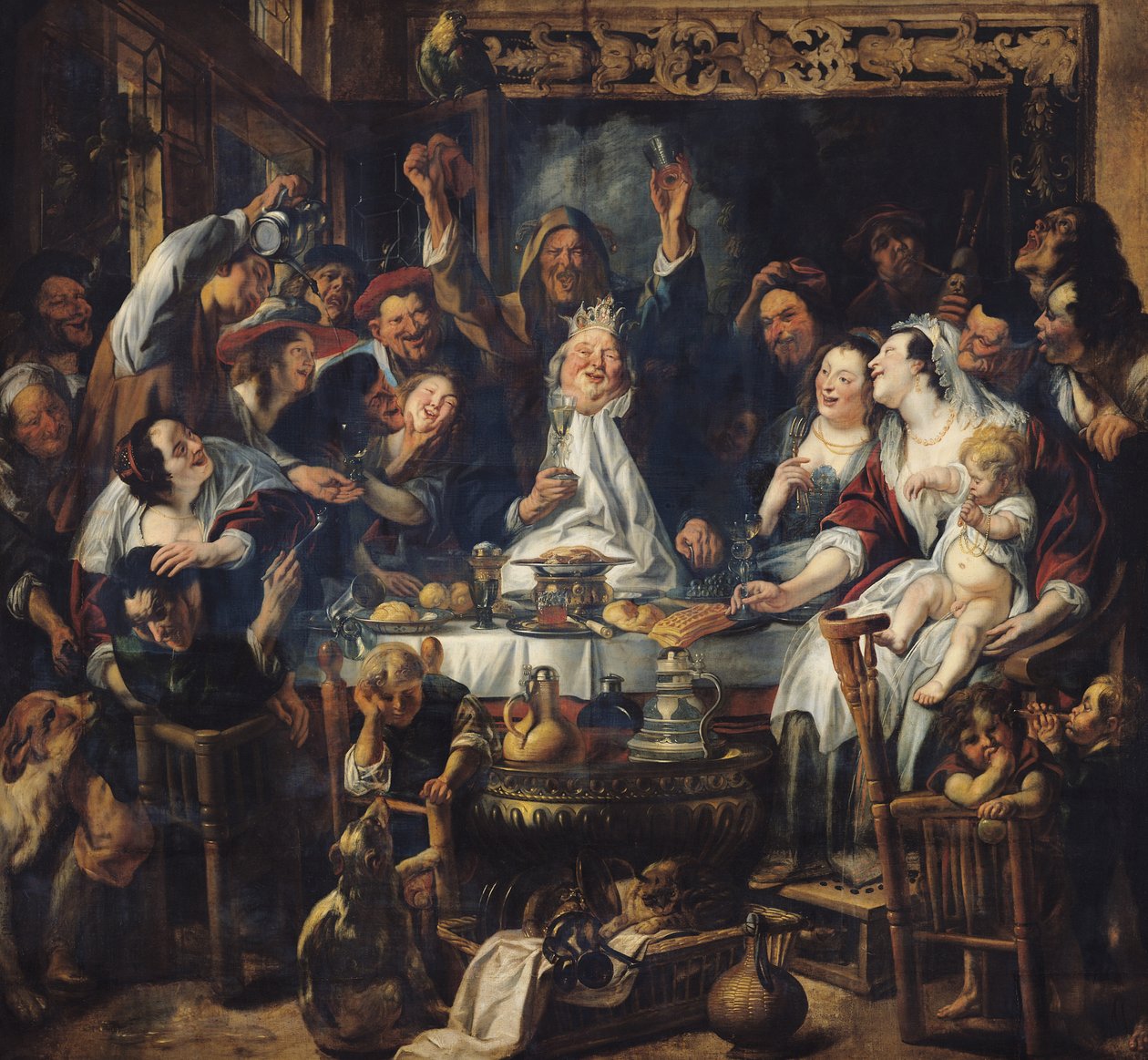 Kongen drikker av Jacob Jordaens