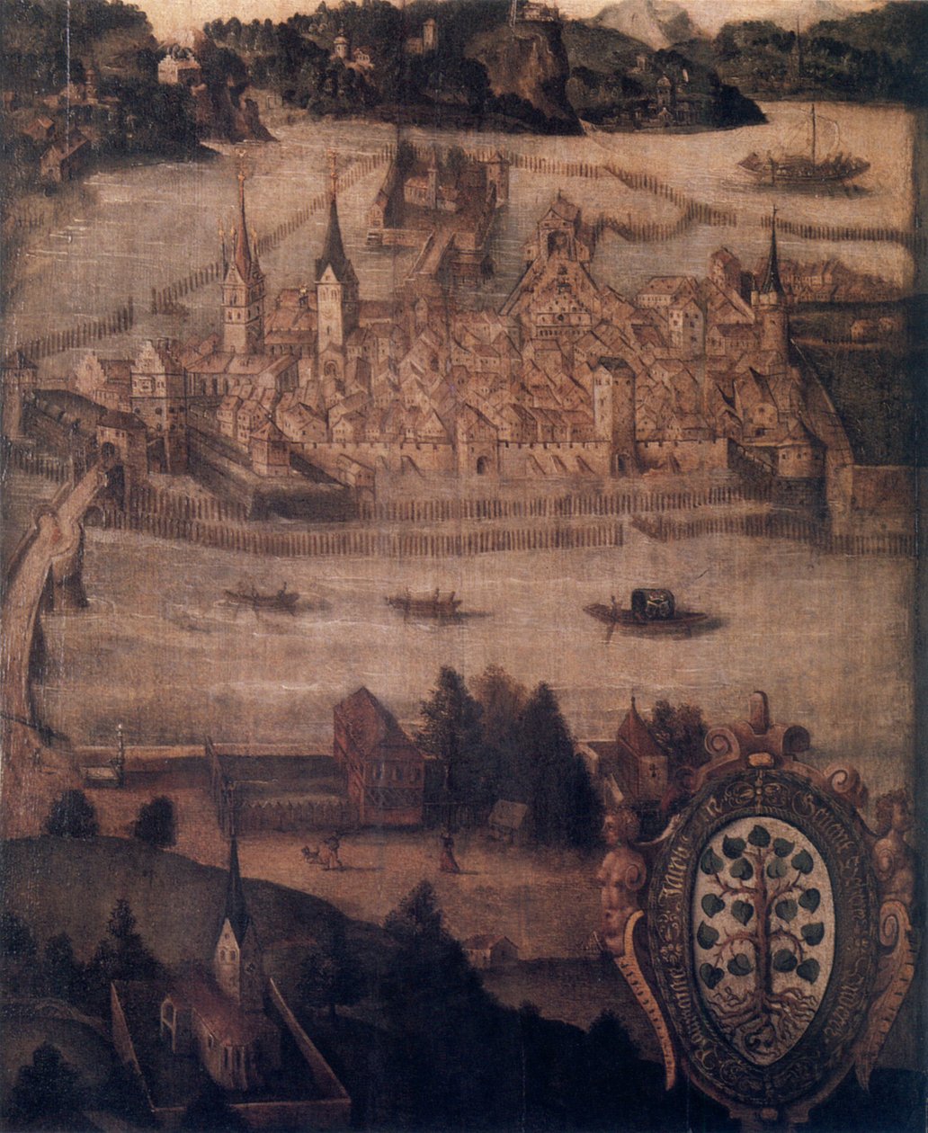 Utsikt over byen Lindau av Jacob U. M.