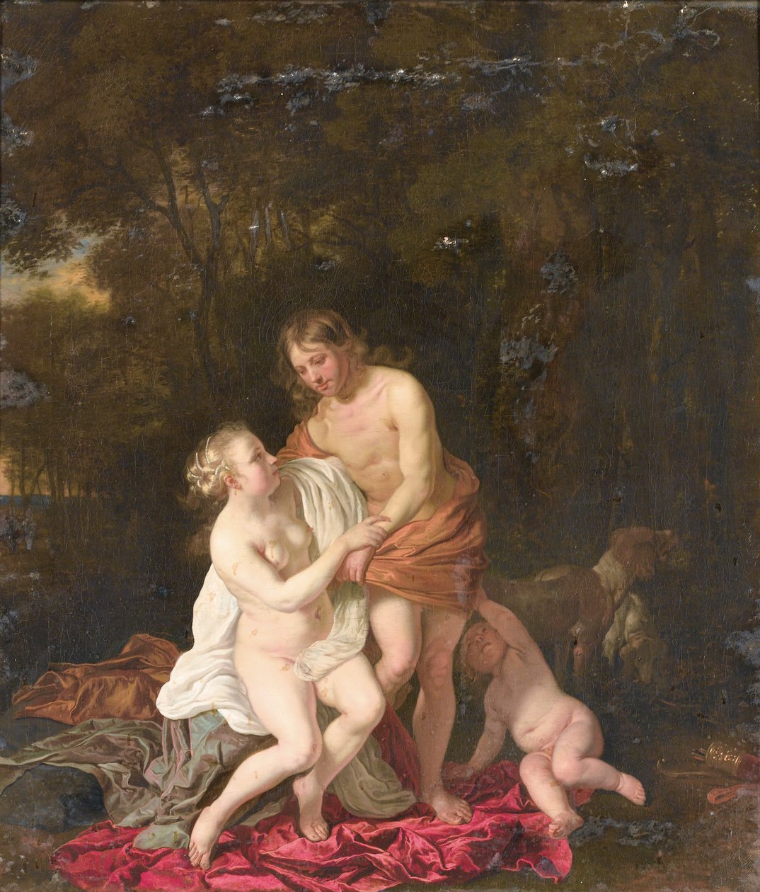 Venus og Adonis av Jacob van Loo