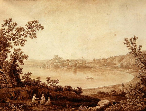 Braccianosjøen av Jacob Philippe Hackert
