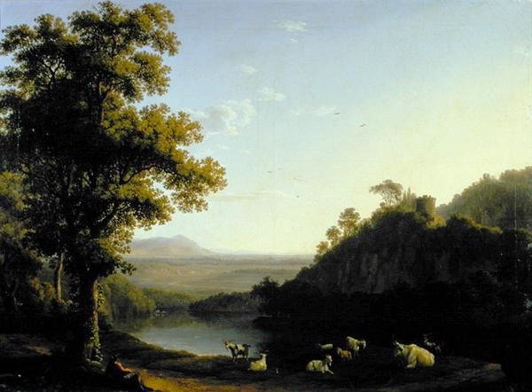Romersk landskap av Jacob Philippe Hackert