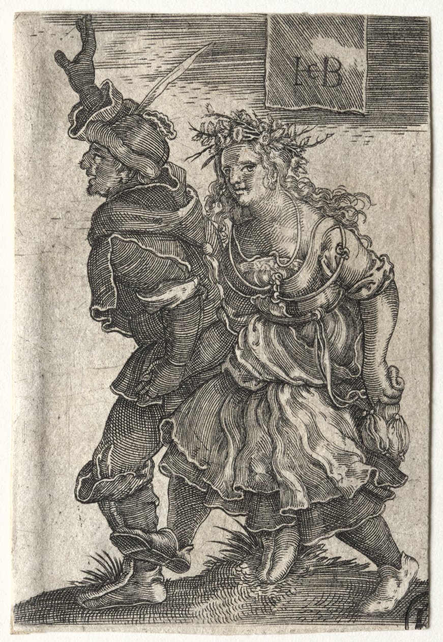 Et dansende par bønder av Jacob Binck