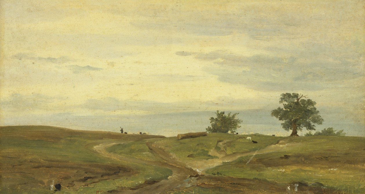 Øvre bayerske landskap av Jacob C. Eduard Averberg
