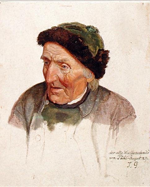 Den gamle rustningsmannen fra Pahl, 1829 av Jacob Gensler