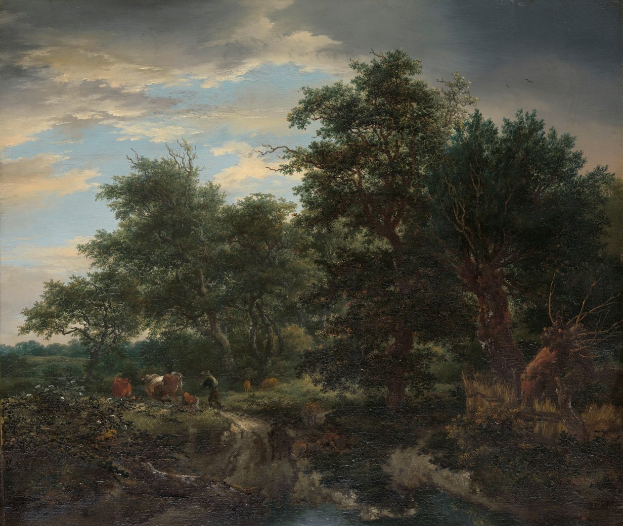 Skogscene av Jacob van Ruisdael