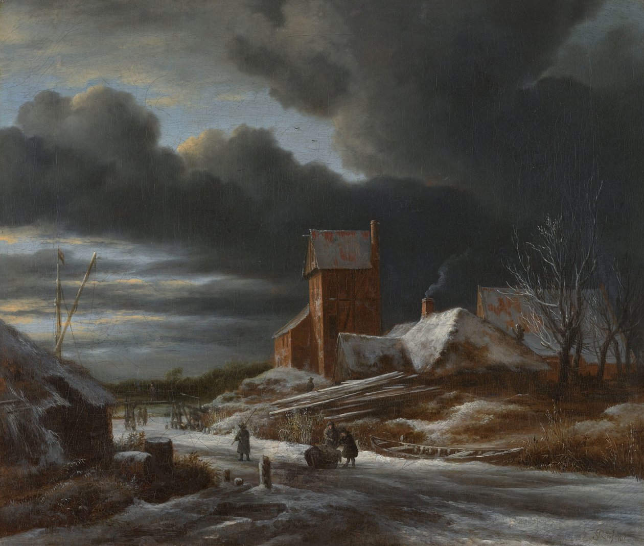 Vinterlandskap Vinterlandskap av Jacob van Ruisdael