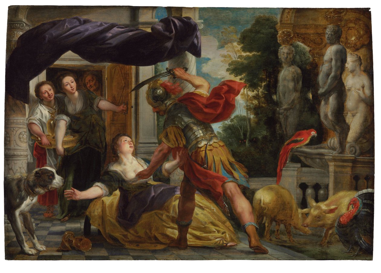 Circe og Odyssevs av Jacob Jordaens