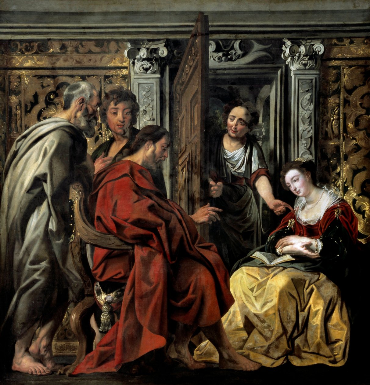 "Jesus i Marta og Maria" (maleri) av Jacob Jordaens