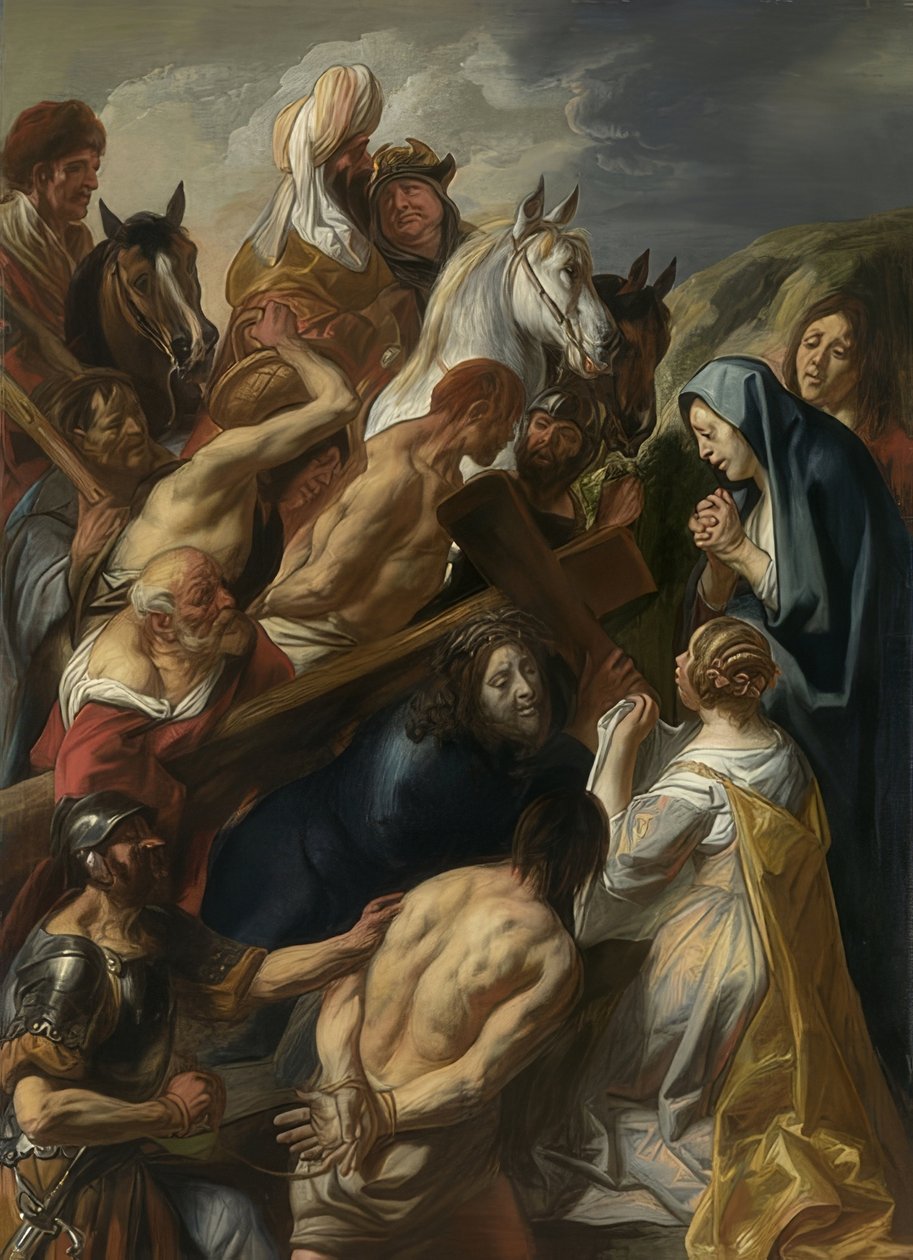 Å bære korset. 1657 av Jacob Jordaens
