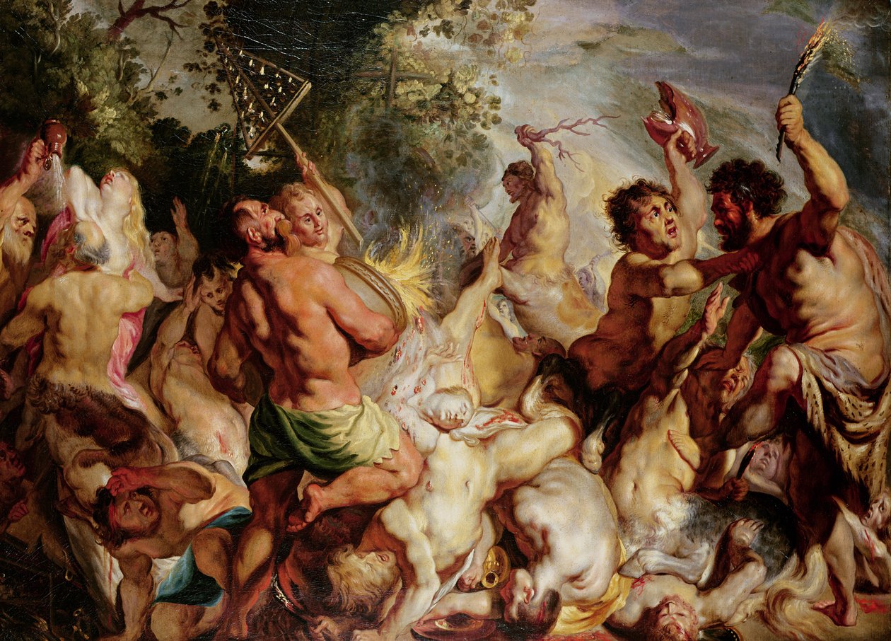 Lapiths og kentaurene av Jacob Jordaens