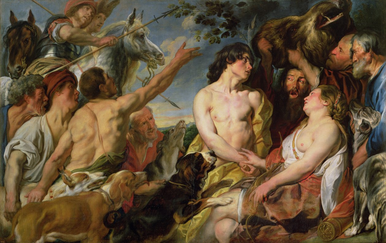 Meleager og Atalanta (olje på lerret) av Jacob Jordaens