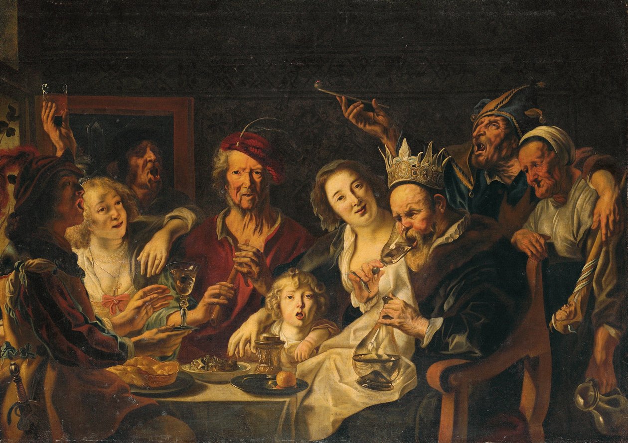 Kongen drikker av Jacob Jordaens