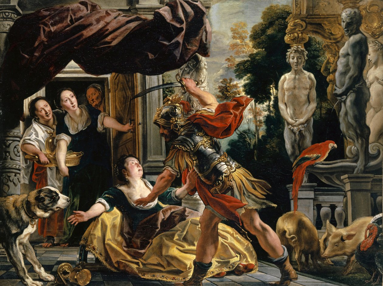 Ulysses og Circe, ca 1630-1634. av Jacob Jordaens