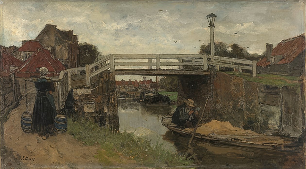 Broen. Rundt 1879 av Jacob Henricus or Hendricus Maris