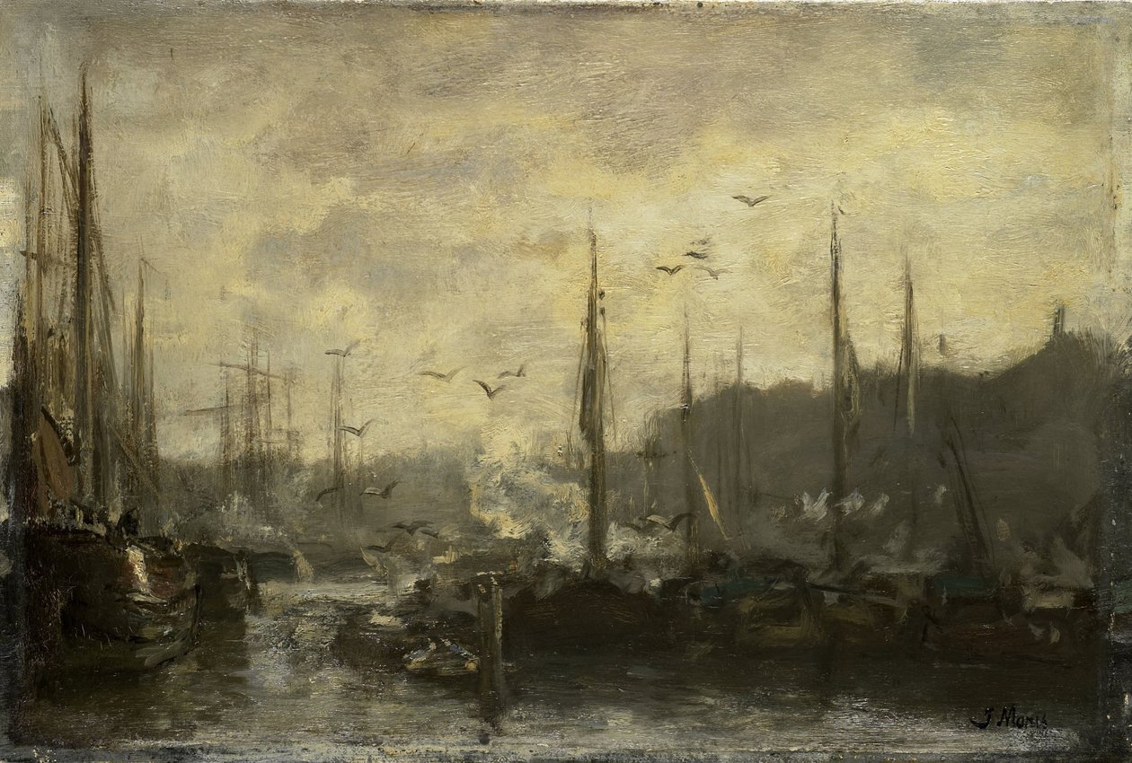 Havneutsikt av Jacob Maris