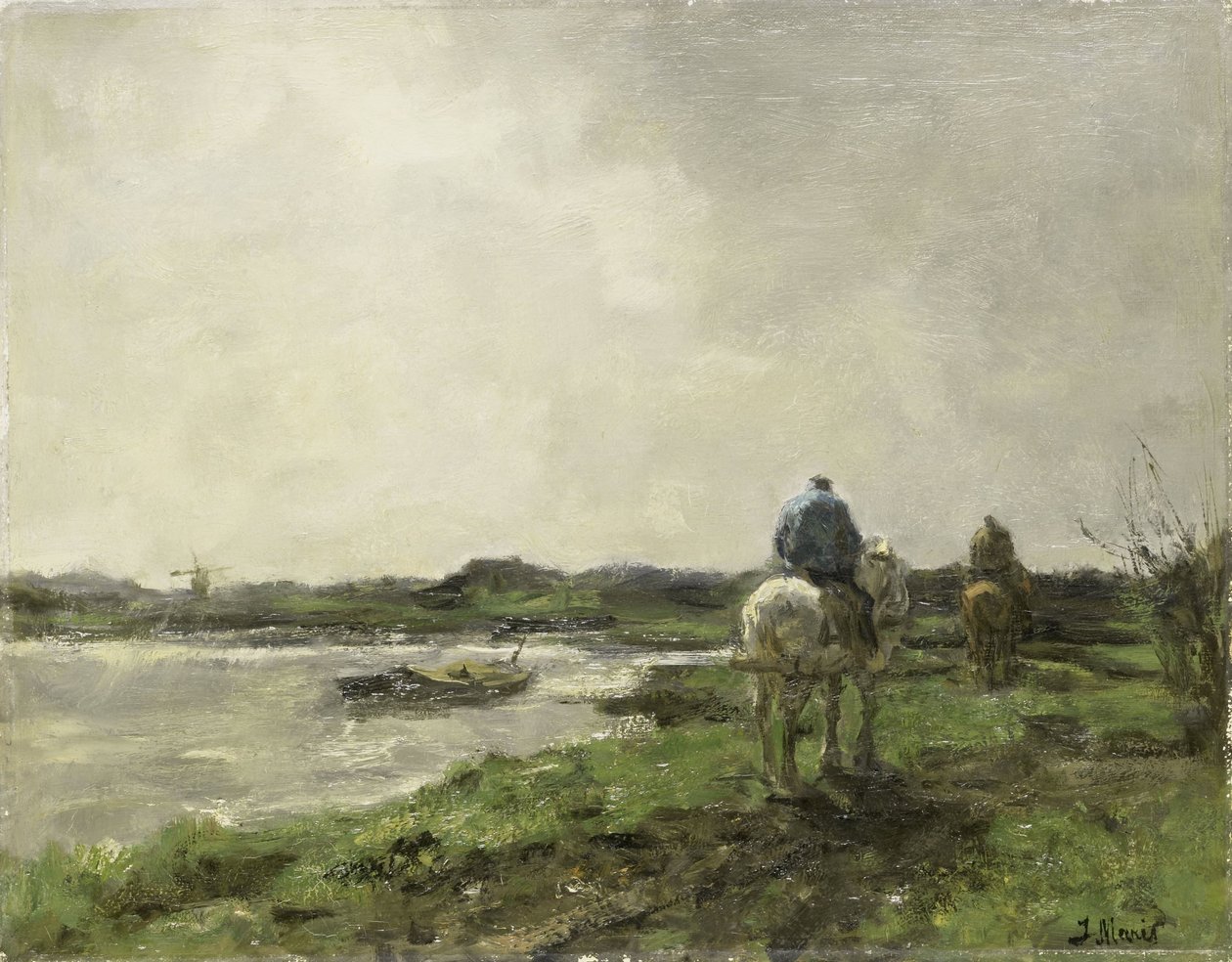 Towpath av Jacob Maris