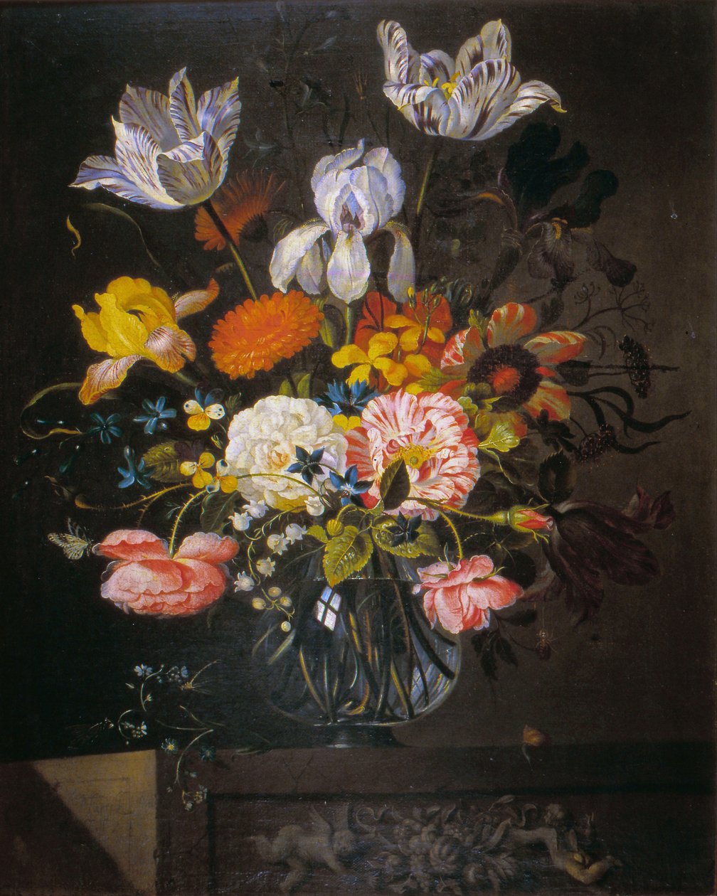 Stilleben med blomster av Jacob Marrel