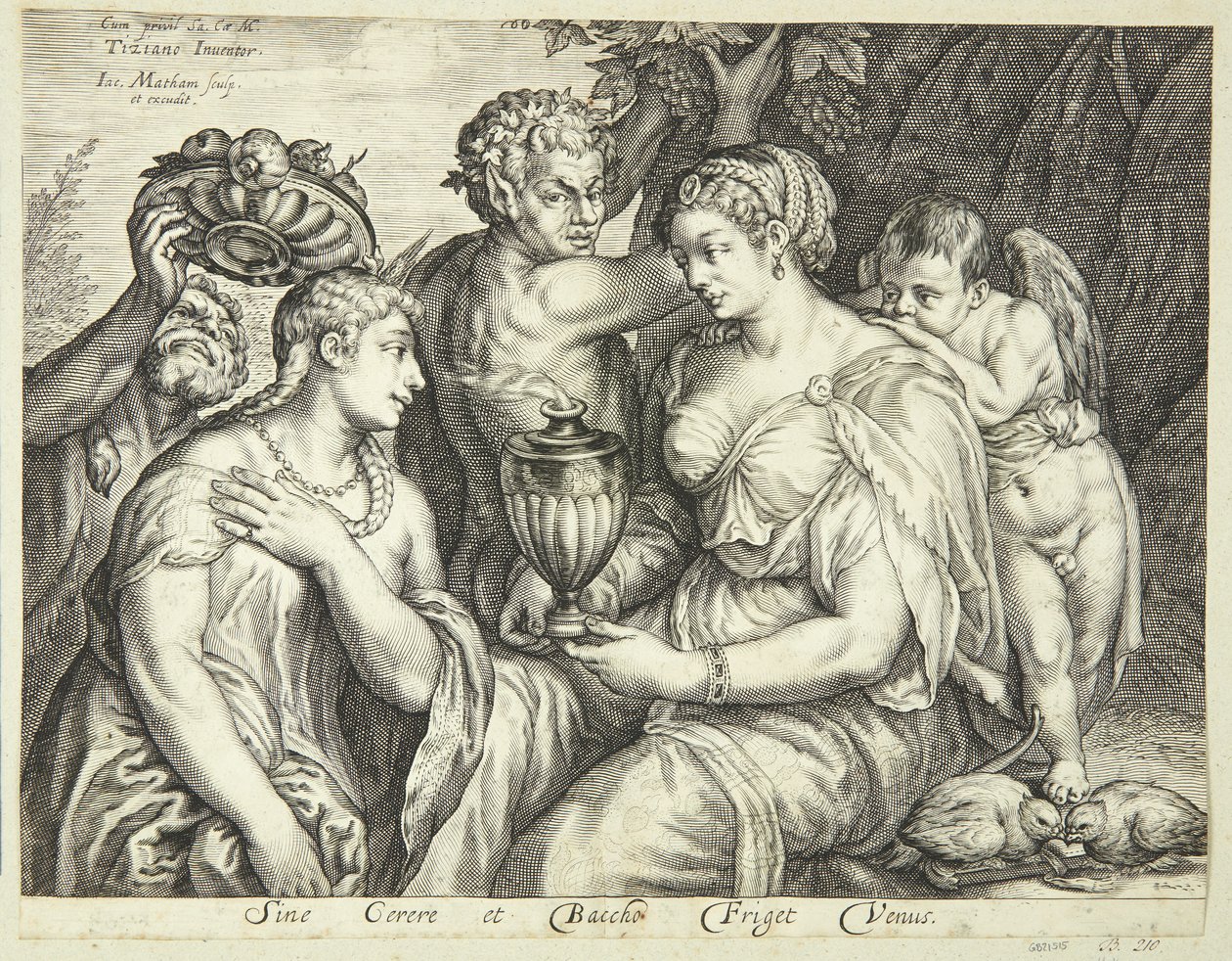 Ceres, Bakkus og Venus av Jacob Matham