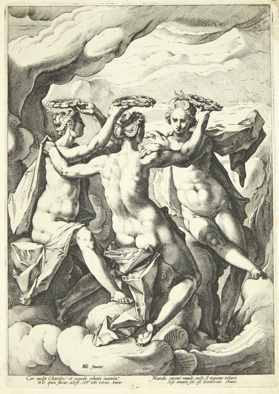 Fra tre gratier av Jacob Matham