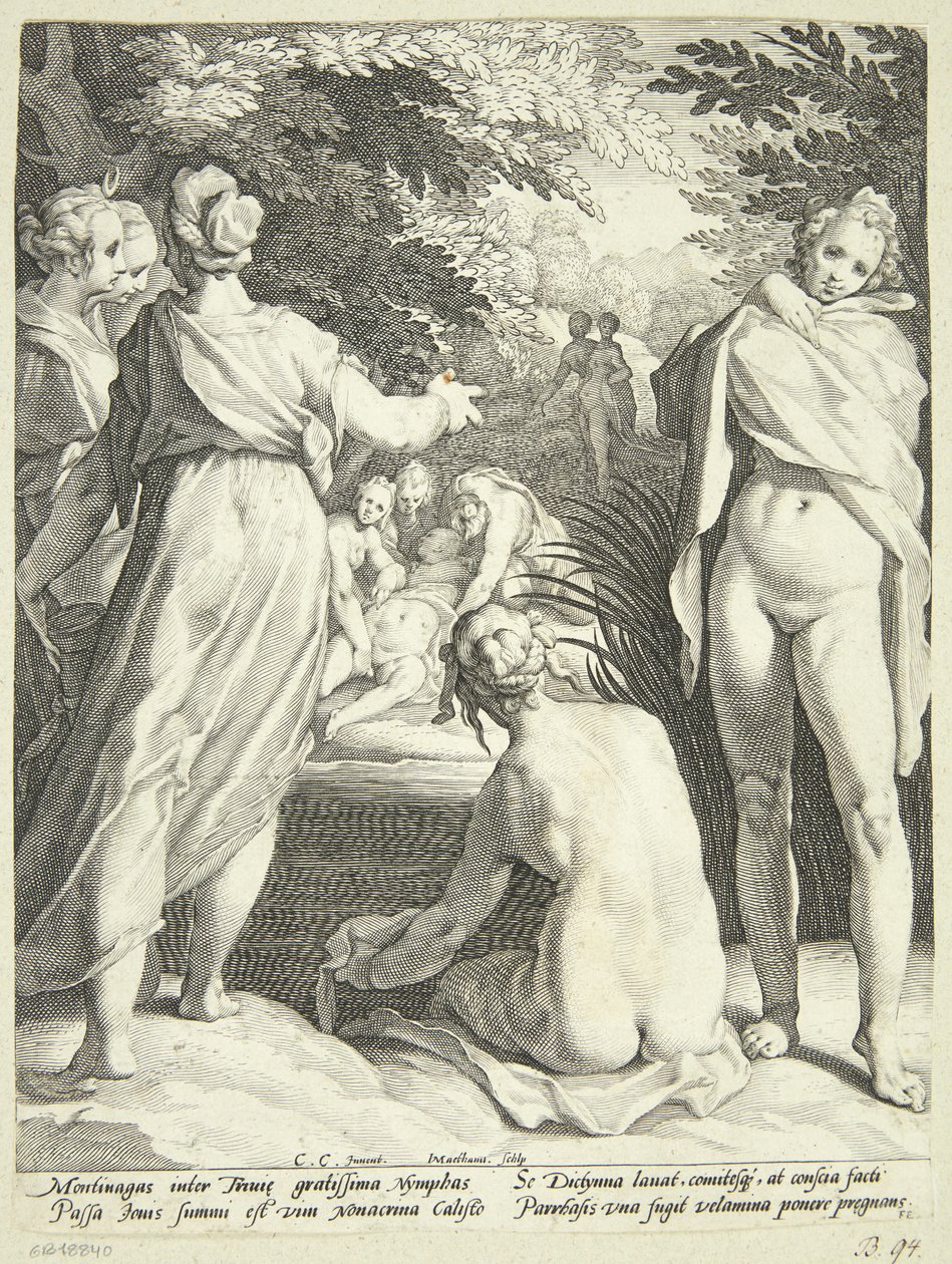 Diana oppdager Callistos graviditet av Jacob Matham