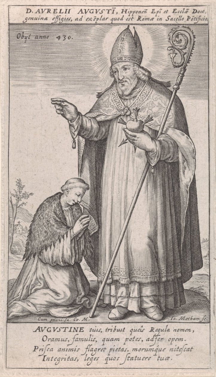 H. Augustine av Jacob Matham