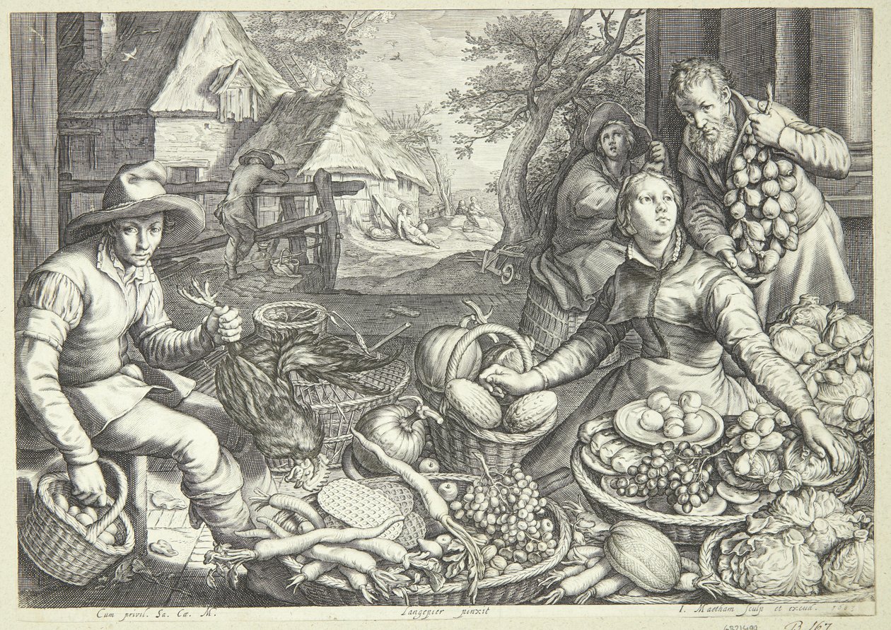 Markedsscene av Jacob Matham