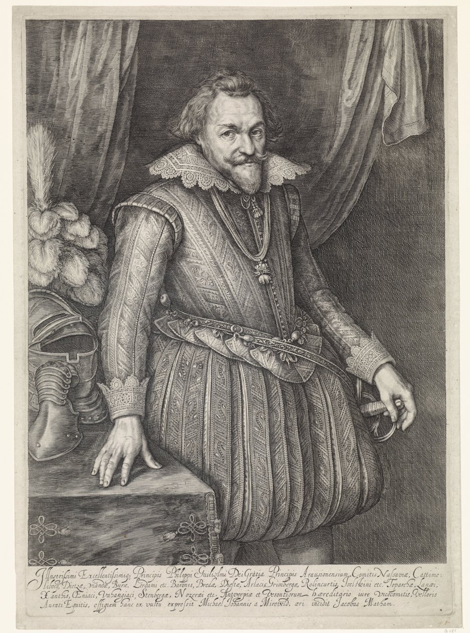 Portrett Philip Willem, Prince of Orange av Jacob Matham