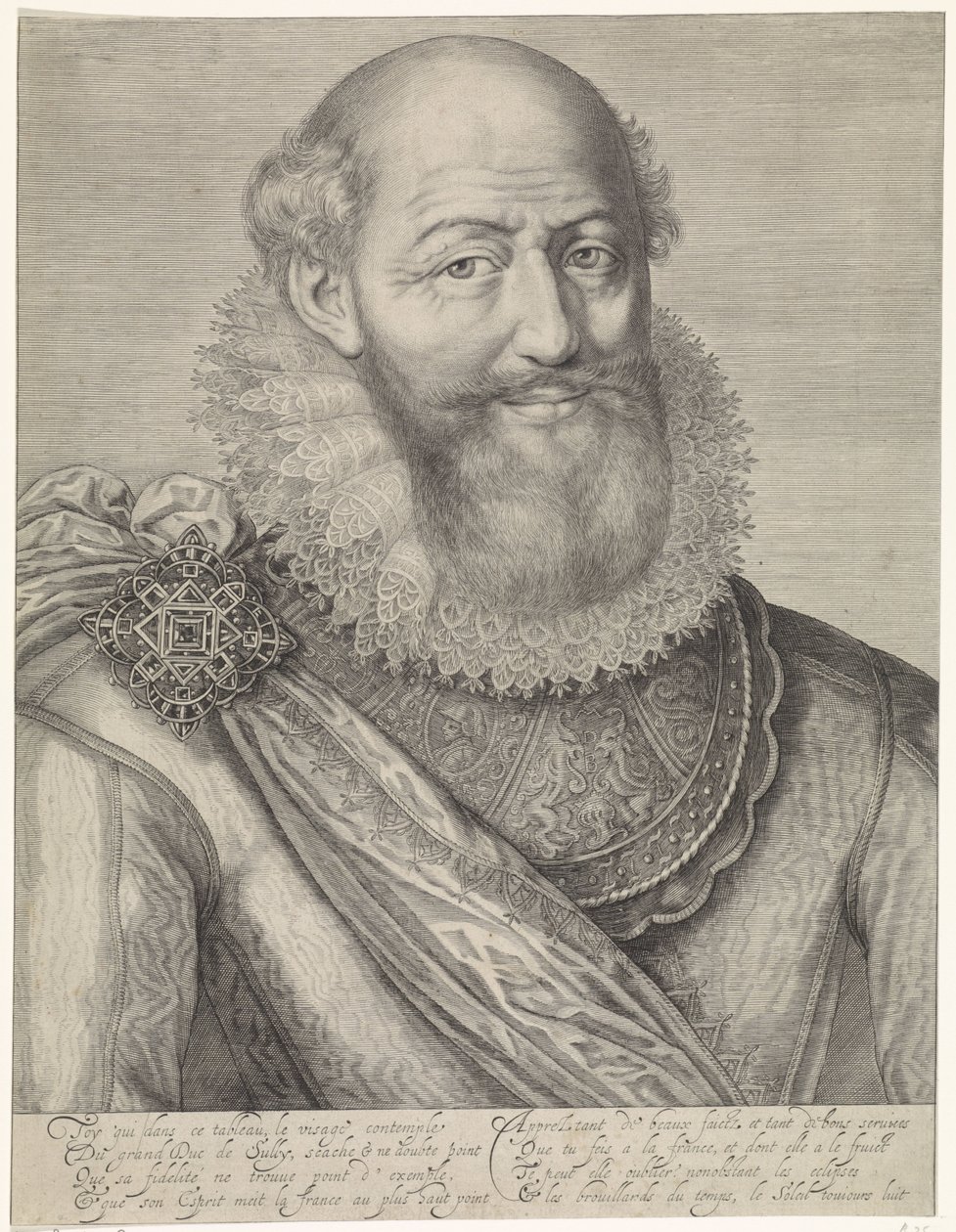 Portrett av Maximilien de Béthune av Jacob Matham