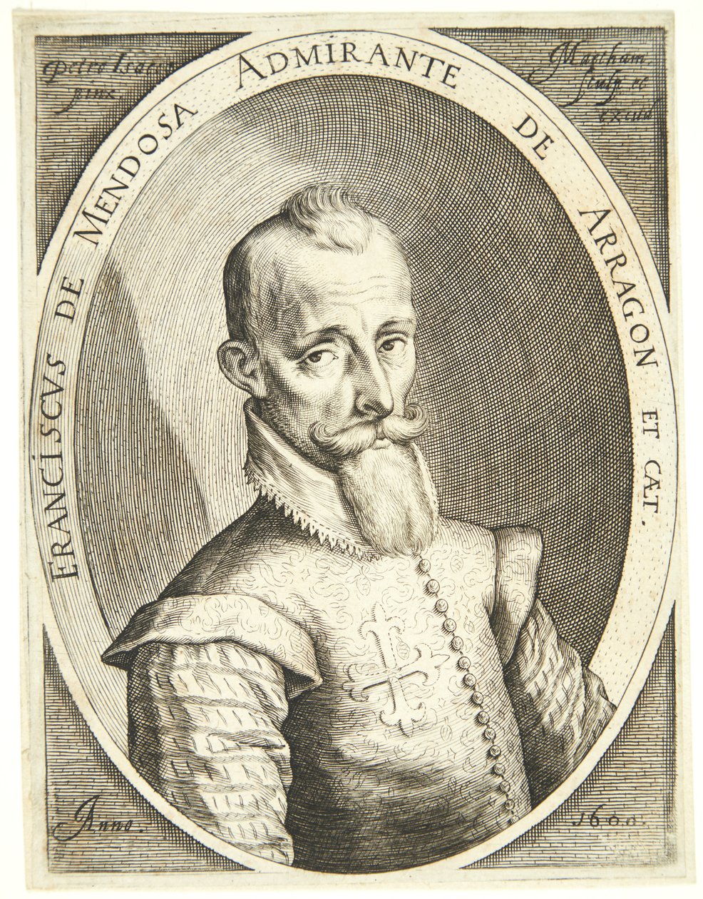 Portrett av Francisco Mendoza av Jacob Matham