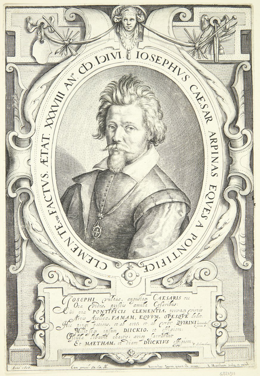 Portrett av Giuseppe Cesari av Jacob Matham