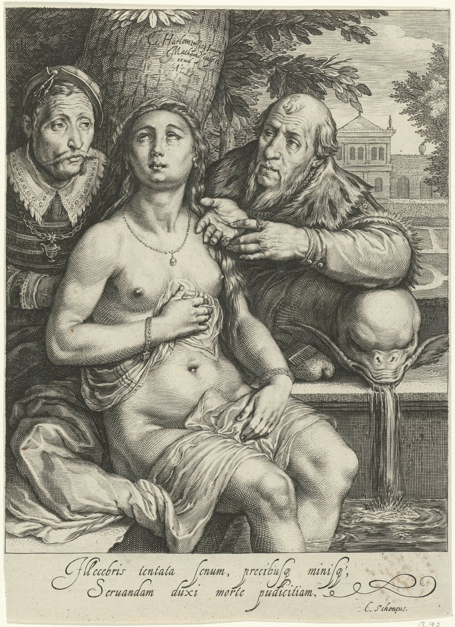 Susanna og de eldste av Jacob Matham