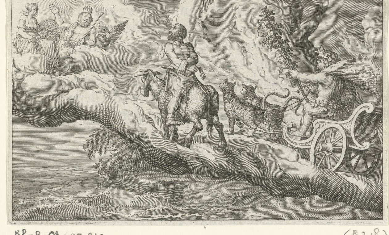 Terugkeer van Vulcan møtte Bacchus av Jacob Matham