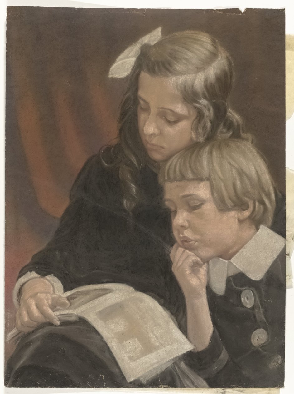 Portrett van Mies en Co Merkelbach av Jacob Merkelbach