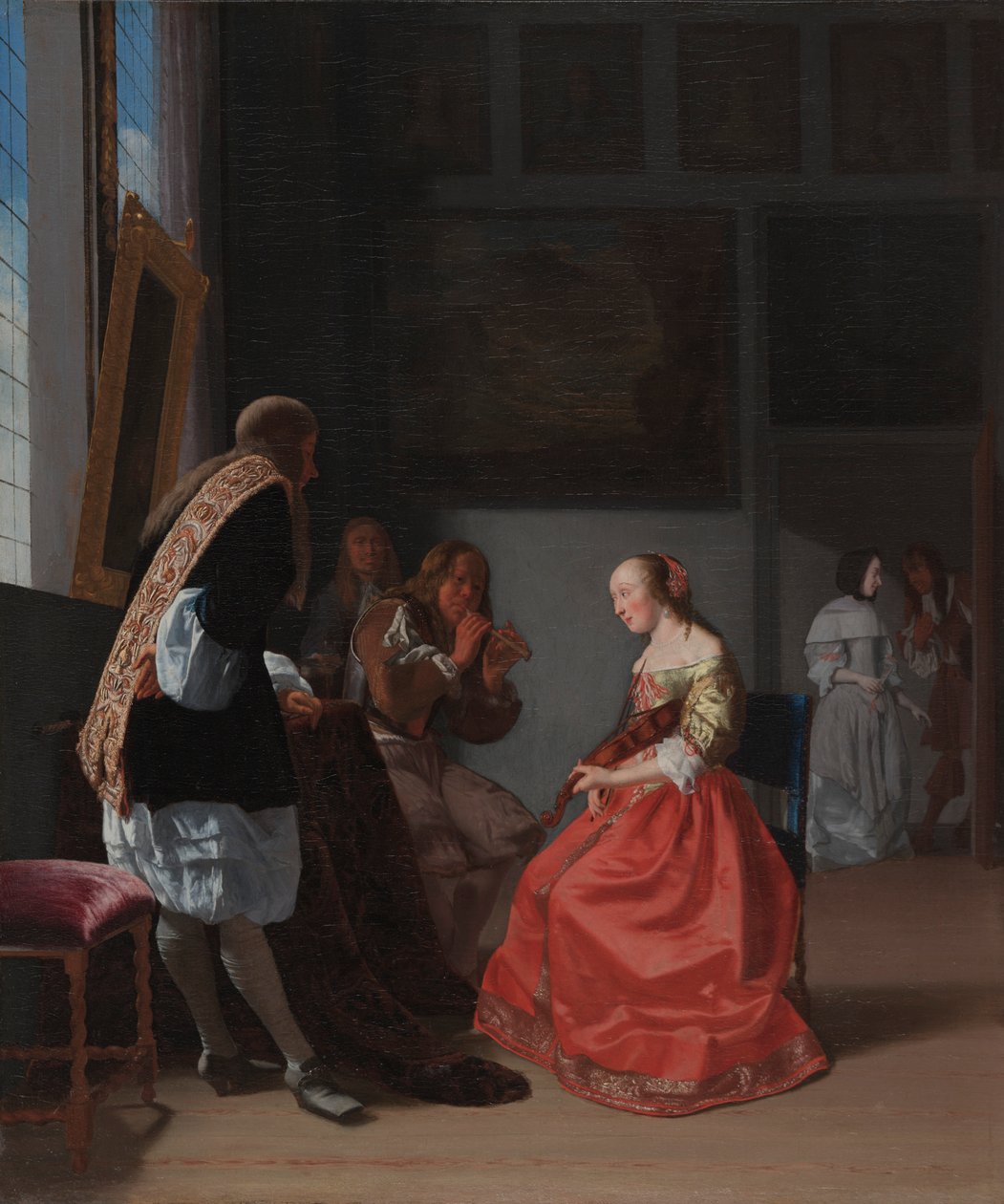 A Musical Company, ca. 1668. av Jacob Lucasz Ochtervelt