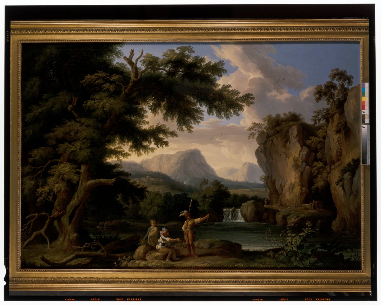 Et par landskap av Jacob Philippe Hackert
