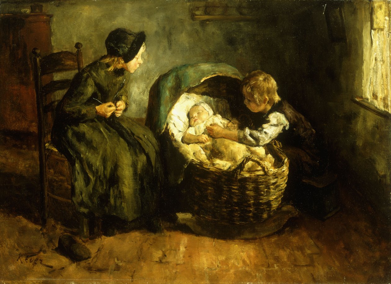 Passer på baby, av Jacob Simon Kever