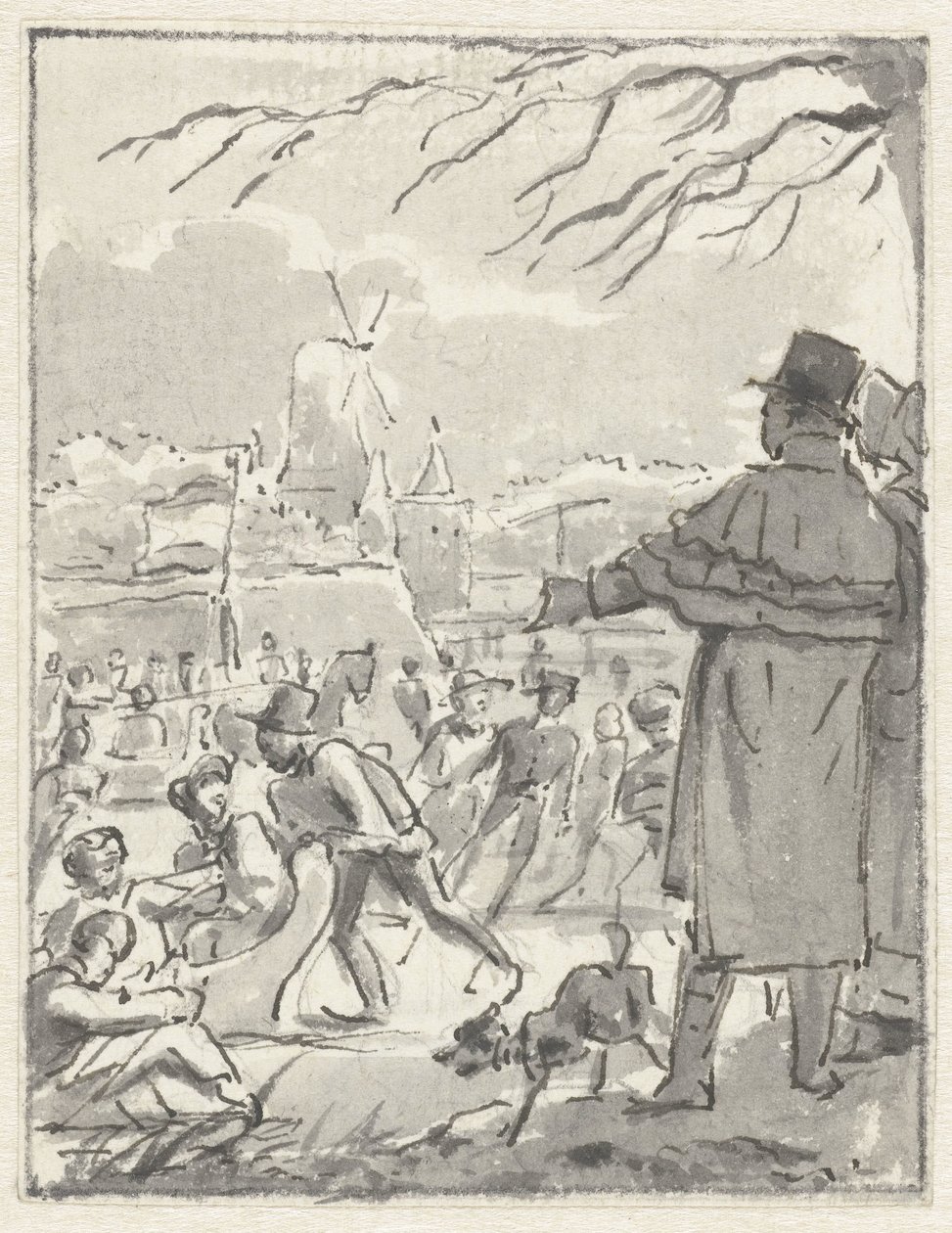 IJsvermaak op een stadsgracht bij een molen   1356176   no       norwegian Successfully Translated  Original: Portrait du grand duc Constantin Pavlovich de Russie (1779-1831), devant latre. (Portrait of the Grand Duke Contantine Pavlovich of Russia at the  av Jacob Smies