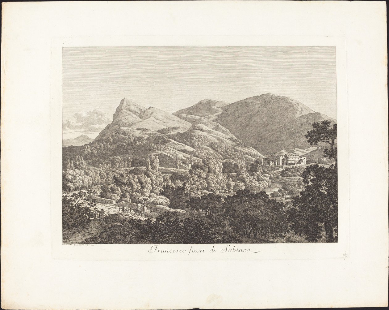 Francesco utenfor Subiacao av Jacob Wilhelm Mechau