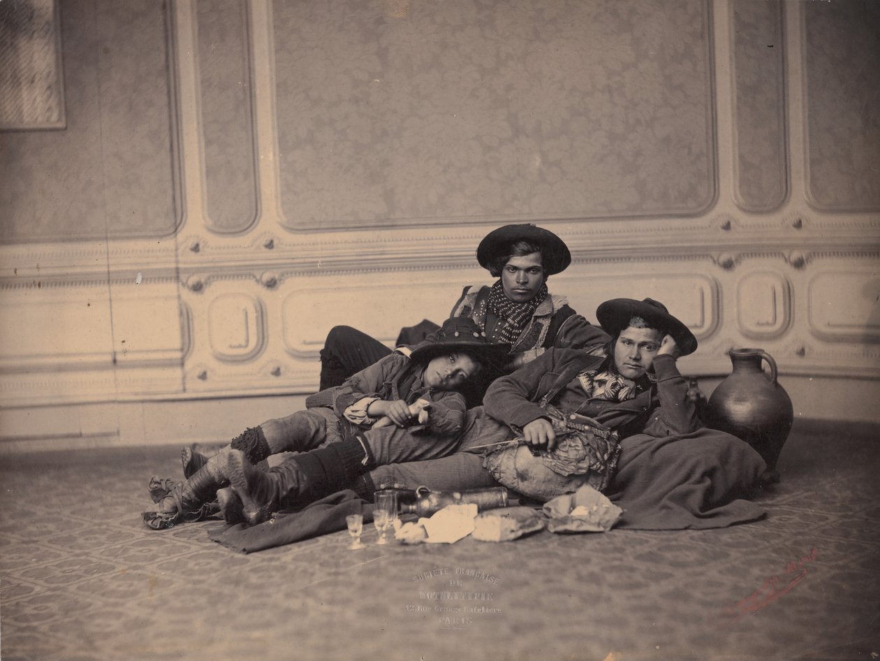 Shepherds pifferari med snacks, ca. 1864. av Jacob Wothly